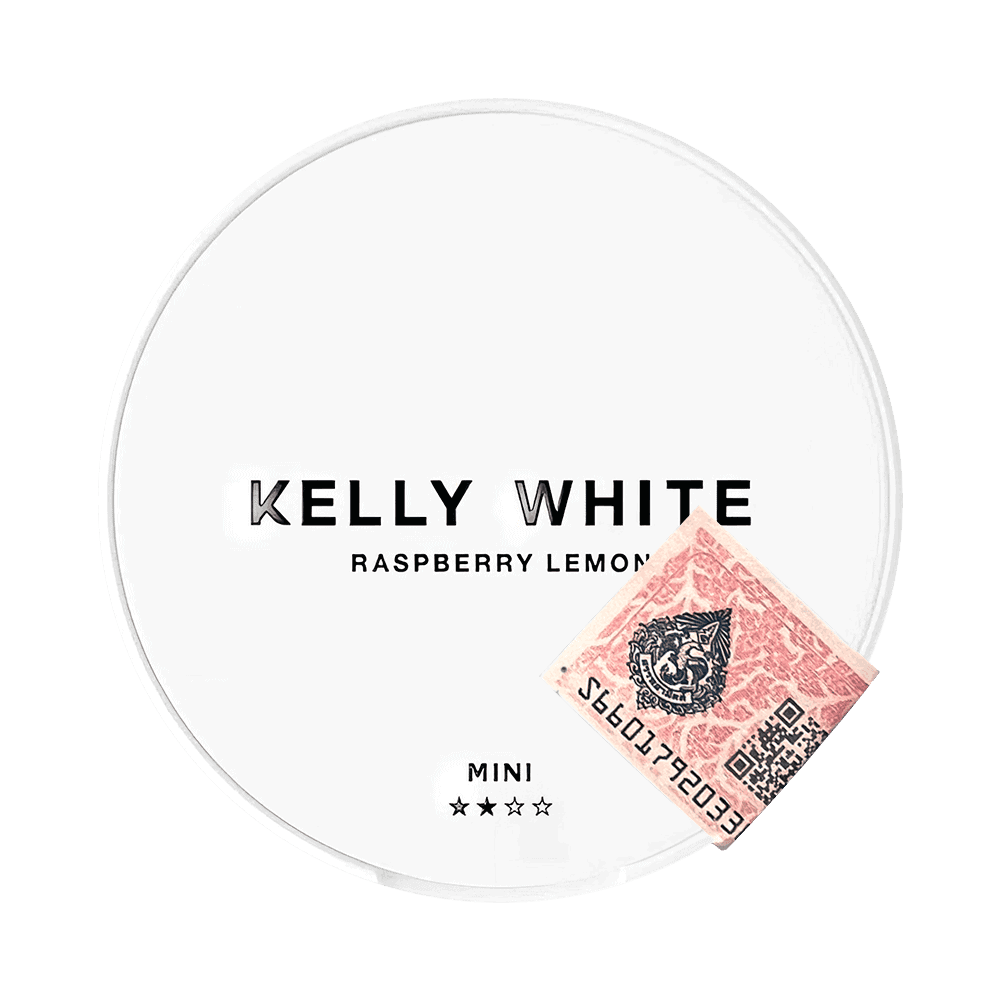 KELLY WHITE Raspberry Lemon MINI — Фруктовые никотиновые подушечки
